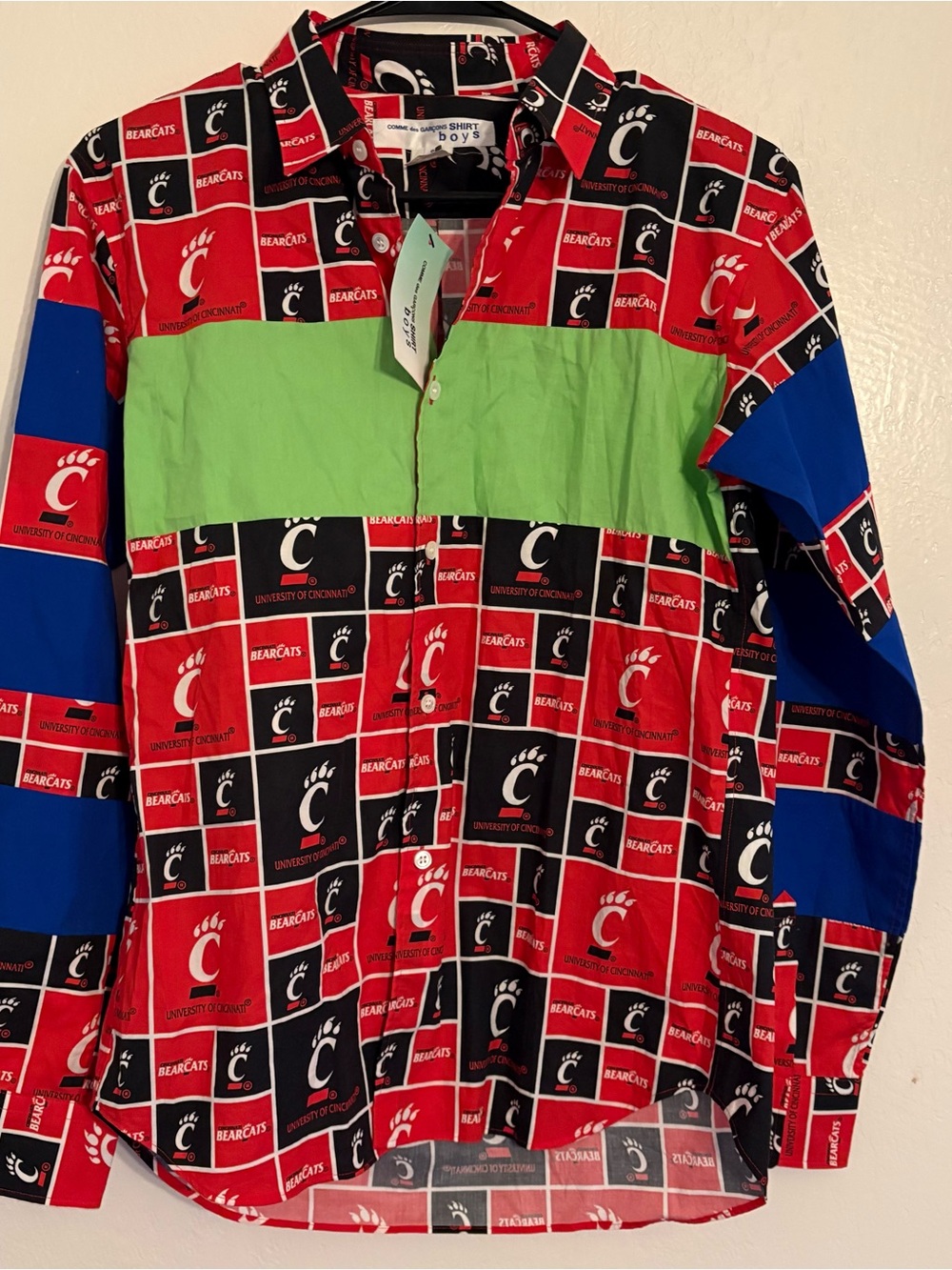 Comme des Garçons “bear Cats” Print And Stitched Panels NWT